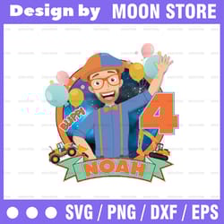 personalized name for birthday blippi png, family of birthday blippi boy png, blippi custom name png, instant download