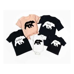 family bear shirts, mama dada sister brother baby custom beer shirt, gift for family, mothers day shirt, personalized ma