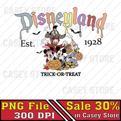 Trick or Treat Est 1928 Png, Ghost Mansion Halloween Png, Halloween World Png, Magic Kingdom Png, Spooky Digital