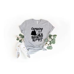 camping is my favorite therapy shirt, camping shirt, nature shirt, adventure shirt, camping gifts, camping t shirt
