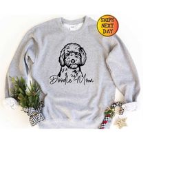doodle mom sweatshirt gift for dog mom, goldendoodle sweatshirt, dog lover sweatshirt, cute puppy hoodie, golden doodle