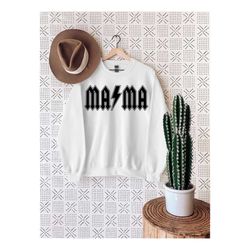 mama sweatshirt, mother's day gift, rocker mama shirts, mom clothing, gift for mom, trendy mommy