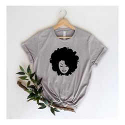afro woman shirt, black girl magic, black woman shirt, black history month shirt, gift for black women