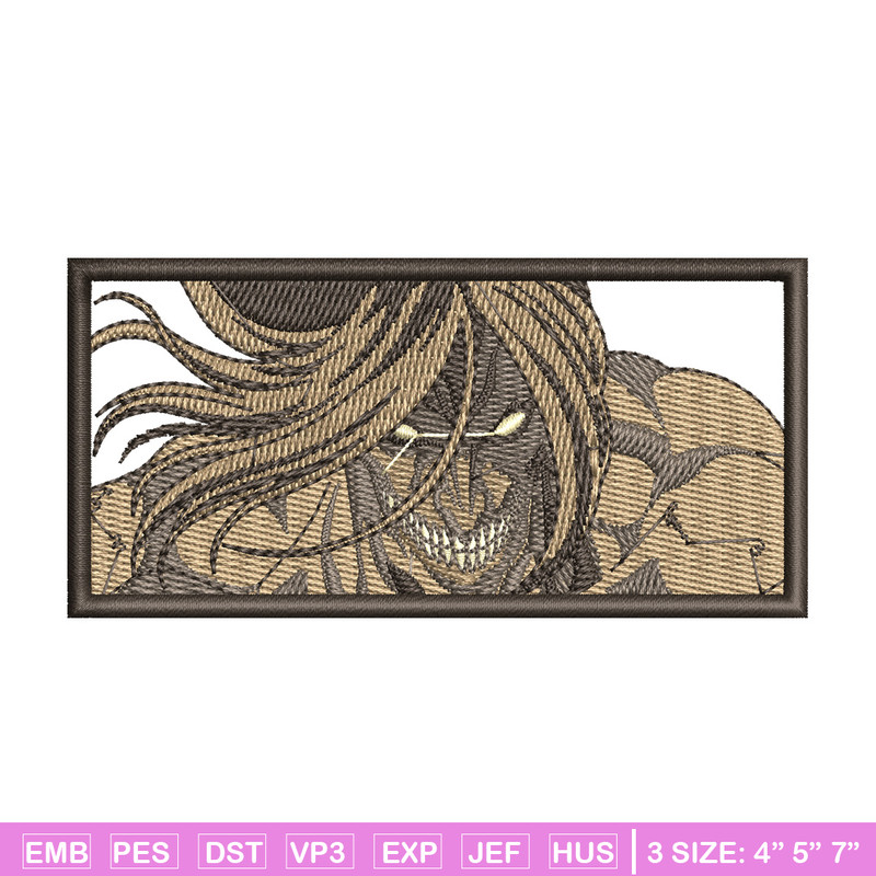 Eren titan box embroidery design, Aot embroidery, Anime design, Embroidery shirt, Embroidery file, Digital download.jpg