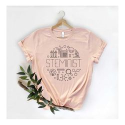 steminist shirt, stem woman shirt, science shirt, science gifts, stem student gift, feminist shirt, woman science