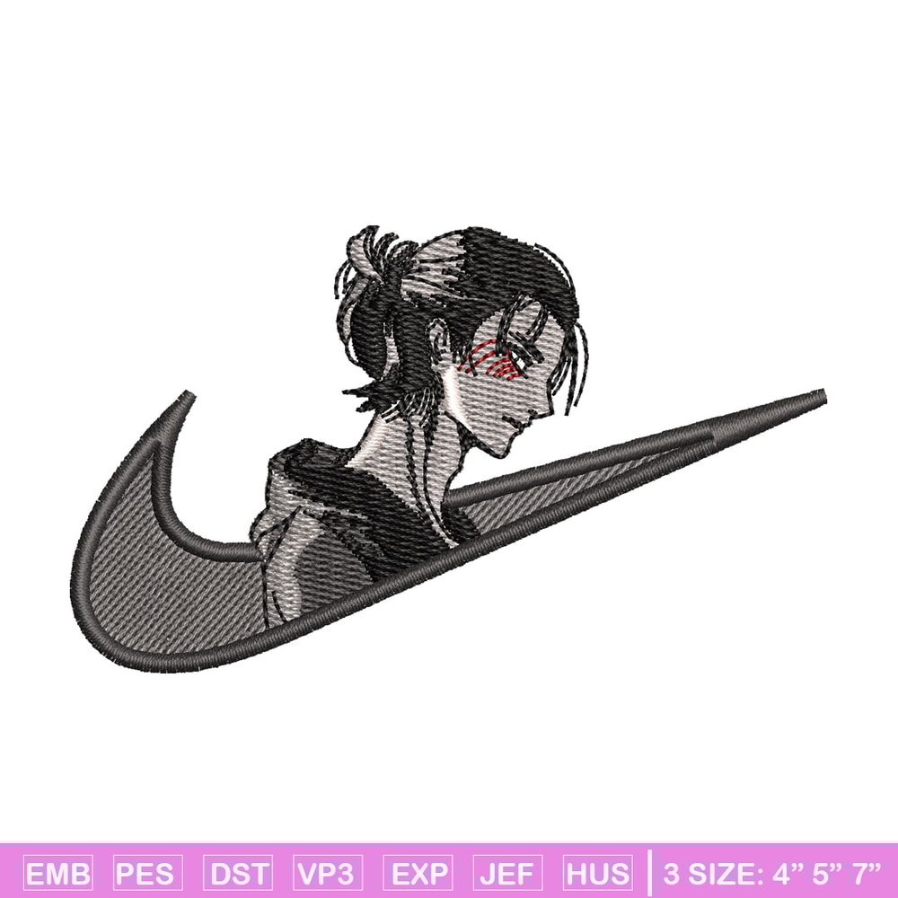 Eren x nike embroidery design, Aot embroidery, Nike design, Embroidery shirt, Embroidery file, Digital download.jpg