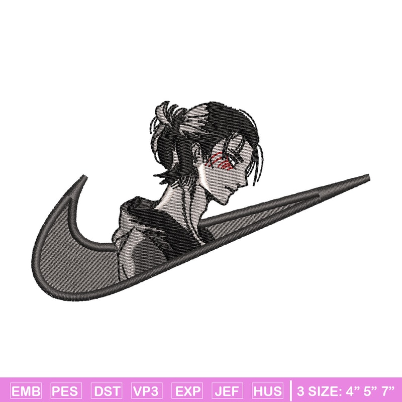 Eren x nike embroidery design, Aot embroidery, Nike design, Embroidery shirt, Embroidery file, Digital download.jpg