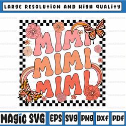 Retro Groovy Mimi Png, Best Mimi Ever Png, Hello Fall Thanksgiving Png, File Design For Sublimation