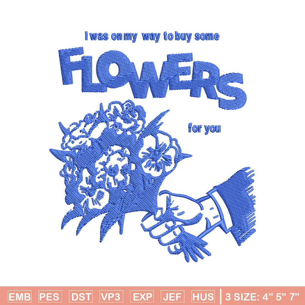 Flower for you embroidery design, Flower embroidery, Embroidery file, Embroidery shirt, Emb design, Digital download.jpg