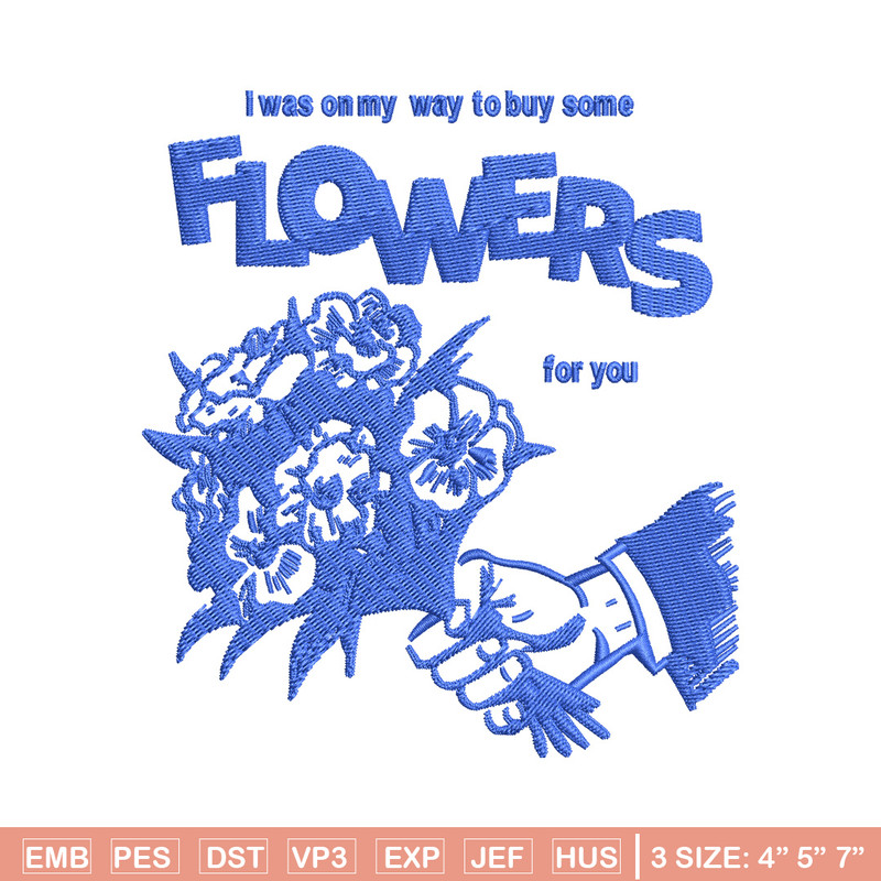 Flower for you embroidery design, Flower embroidery, Embroidery file, Embroidery shirt, Emb design, Digital download.jpg