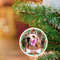 Custom Pet Photo Ornament, Personalized Dog Keepsake, Round Ceramic Ornament 2023, Christmas Wreath Ornament, Christmas Tree Decor Dog Lover - 4.jpg