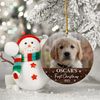 Dog's First Christmas Photo Ornament, Personalized Dog Christmas Photo Ornament, Dog Christmas Ornament 2023, Pet Memorial Ornament Gift - 4.jpg