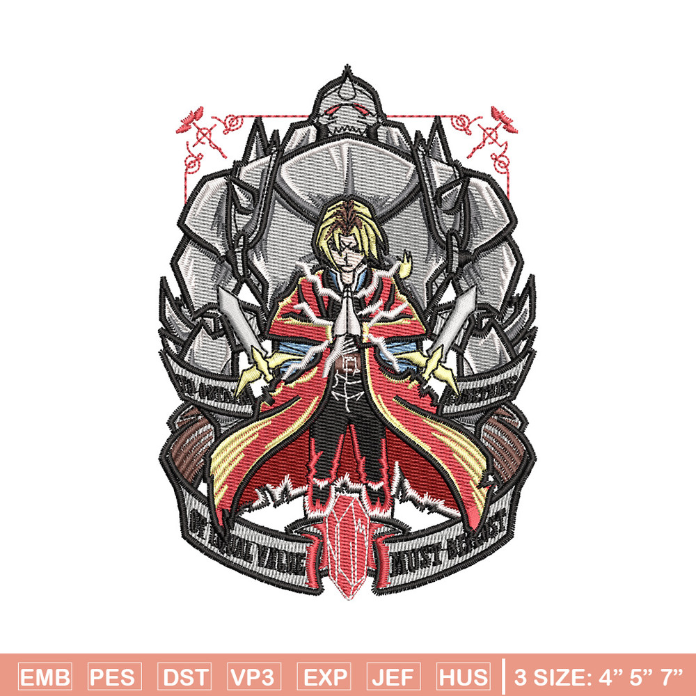 Full metal embroidery design, Full metal embroidery, Anime design, Embroidery shirt, Embroidery file, Digital download.jpg