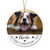 Personalized Dog Christmas Photo Ornament 2023, My First Christmas Dog Ornament, Photo Frame Puppy's 1st Christmas Tree Ornaments Gifts - 2.jpg