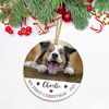 Personalized Dog Christmas Photo Ornament 2023, My First Christmas Dog Ornament, Photo Frame Puppy's 1st Christmas Tree Ornaments Gifts - 4.jpg