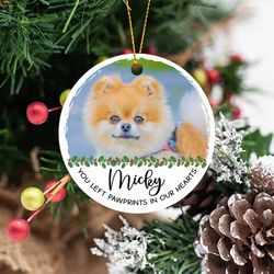 Personalized Dog Christmas Photo Ornament