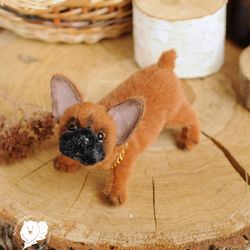 realistic miniature toy french bulldog
