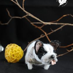 miniature realistic toy french bulldog