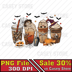Drinks Coffee Halloween Png, Horror Movie Png, Halloween Character Png, Trick or Treat Png, Spooky Digital Download