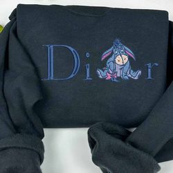 nike eeyore embroidered sweatshirt, cartoon brand embroidered sweatshirt, brand embroidered crewneck, best-selling cartoon embroidered sweatshirt, brand car embroidered sweatshirt