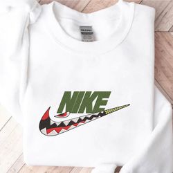 SHARK A BATHING APE X NIKE SWEATSHIRT EMBROIDERED – HOODIE EMBROIDERED, Embroidery File, Instant Download