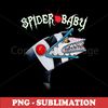 Sand Worm - Beetle Juice - Unique Spider Baby Sublimation PNG Digital Download File