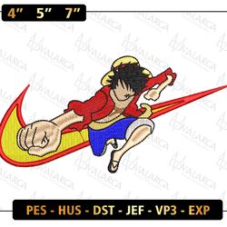 nike x luffy embroidered sweatshirts, nike sweater, nike sweatshirts, nike embroidered sweater/hoodies, swoosh shirt, one piece shirts