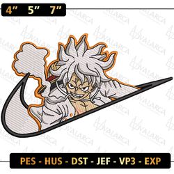 nike x luffy embroidered sweatshirts, nike sweater, nike sweatshirts, nike embroidered sweater/hoodies, swoosh shirt, one piece shirt