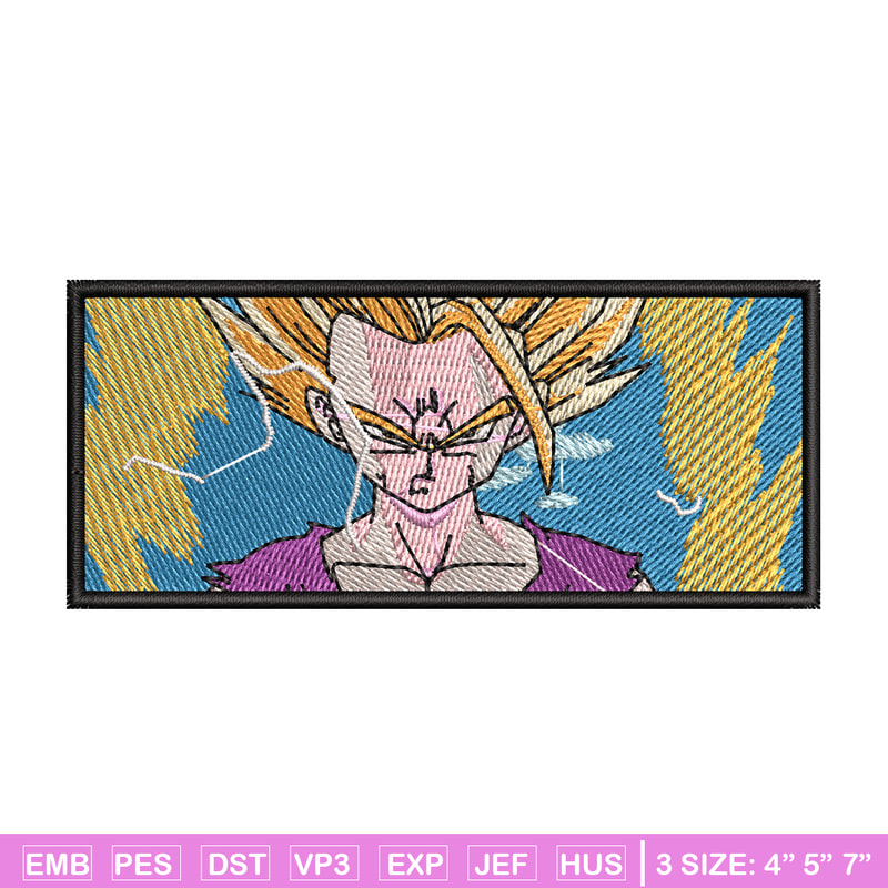 Gohan ssj embroidery design, Dragonball embroidery, Anime design, Embroidery shirt, Embroidery file,Digital download.jpg