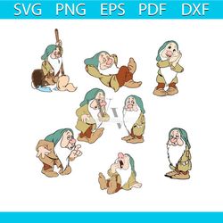 sleepy dwarf, sleepy dwarf svg, dwarf, dwarf svg, snow white, snow white svg, disney, disneyland, disney world, disney c
