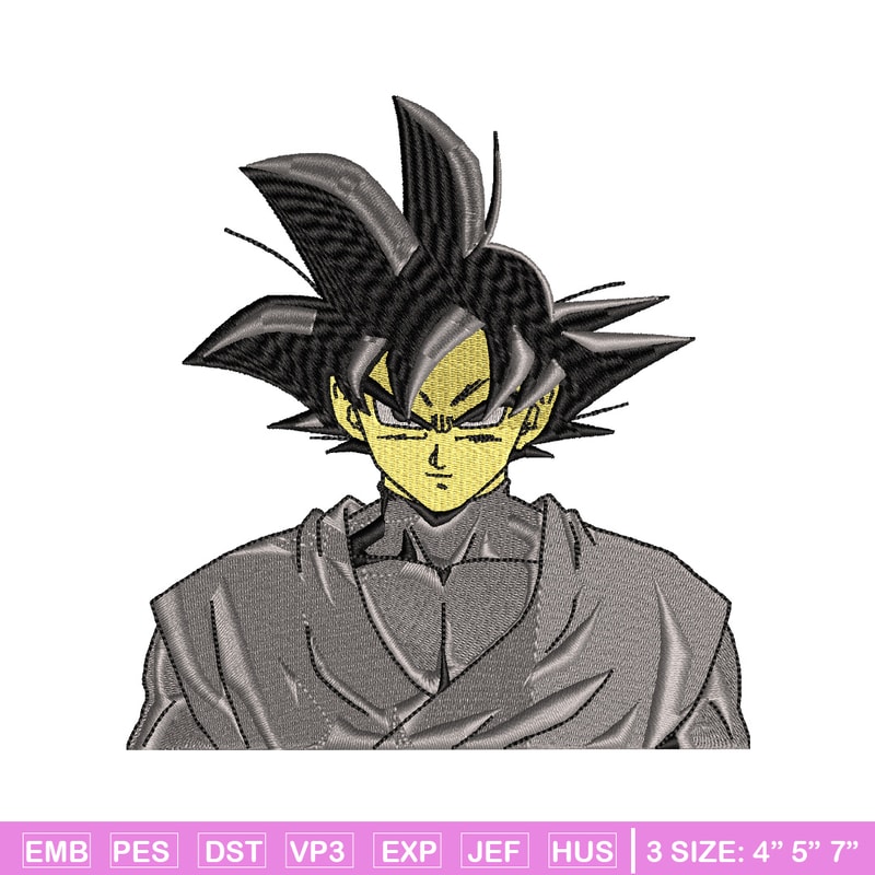 Goku black embroidery design, Dragonball embroidery, Anime design, Embroidery shirt, Embroidery file, Digital download.jpg