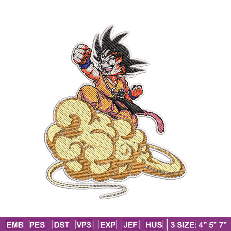 Goku kid embroidery design, Dragonball embroidery, Anime design, Embroidery shirt, Embroidery file, Digital download.jpg