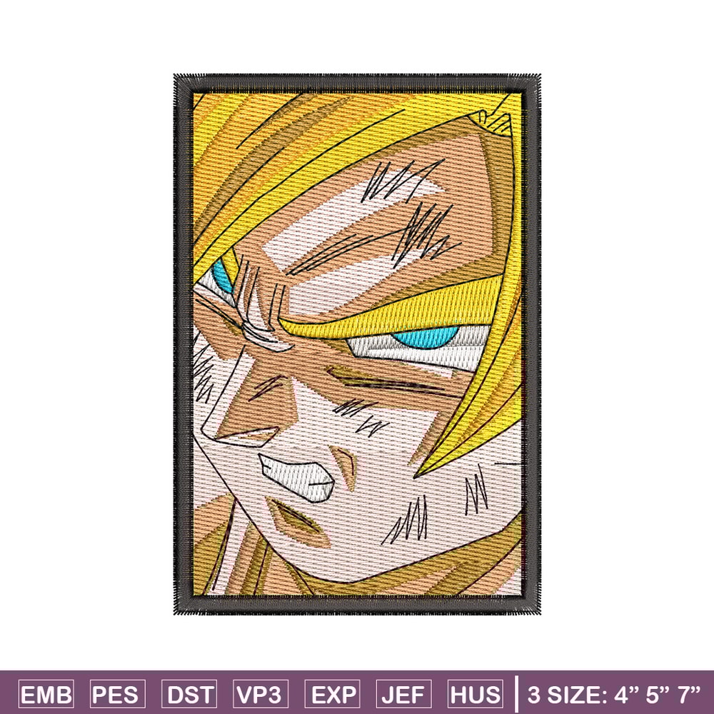 Goku frame embroidery design, Dragonball embroidery, Anime design, Embroidery shirt, Embroidery file, Digital download.jpg