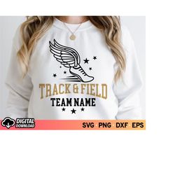 track and field svg and png, running svg, mom track svg, track wings svg, track team name svg, runner team svg, svg file