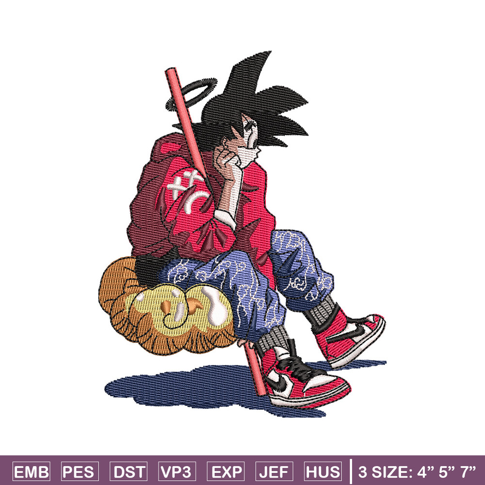 Goku man embroidery design, Dragonball embroidery, Anime design, Embroidery shirt, Embroidery file, Digital download.jpg