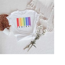 pride shirt, lgbtq shirt, pride month shirt, gay pride shirt, pride barcode tshirt, equality shirt, lgbtq gift