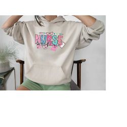 nurse life sweatshirt, nurse gift, nursing school, grad gift, nurse appreciation, retro hoodie, birthday gift, nurse wee