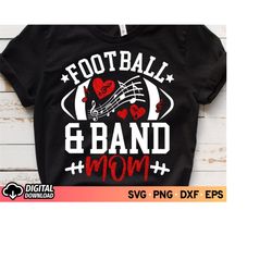 football and band mom svg, cheer band svg, marching band svg, halftime show svg, glitter red cheer svg, cheer mom shirt