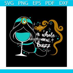 a whole new buzz, buzz, disney princess, jasmine, the whole world, glasses, disney, disneyland,svg png, dxf, eps