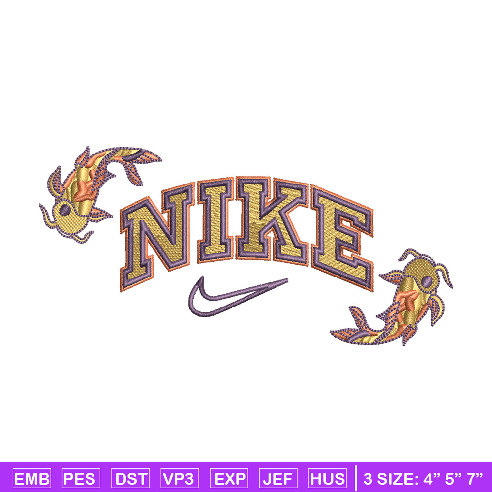 Nike fish Logo embroidery design, Nike fish embroidery, Nike design, logo shirt, Embroidery shirt, Digital download..jpg
