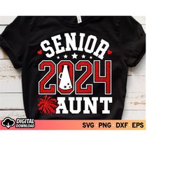 senior cheer aunt svg 2024, cheer megaphone svg, football aunt svg, glitter red cheerleader svg, cheer mom shirt svg, ga