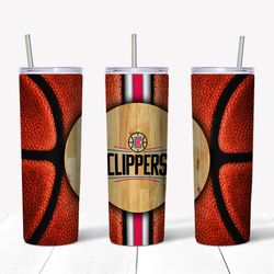 la clippers basketball tumbler png - tumbler wrap - straight design 20oz/30oz skinny tumbler png - instant download