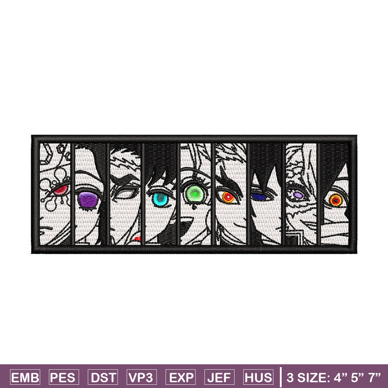 Hashira embroidery design, Demon slayer embroidery, Anime design, Embroidery shirt, Embroidery file, Digital download.jpg