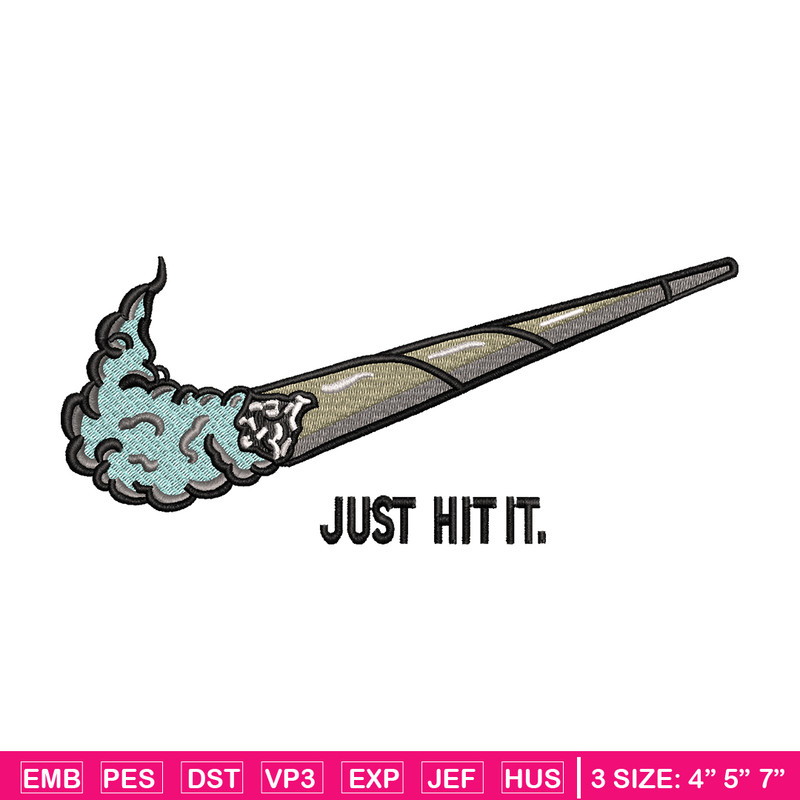 Nike Just Hit It embroidery design, Nike embroidery, Nike design, logo shirt, Embroidery shirt, Instant download..jpg