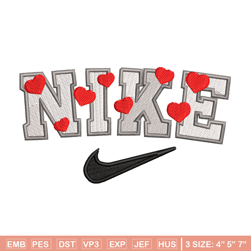 Heart nike embroidery design, Heart embroidery, Nike design, Embroidery shirt, Embroidery file,Digital download.jpg