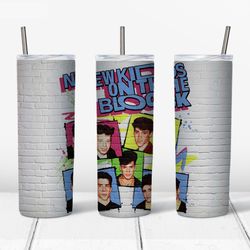 new kids on the block tumbler png - tumbler wrap - straight design 20oz/30oz skinny tumbler png - digital download