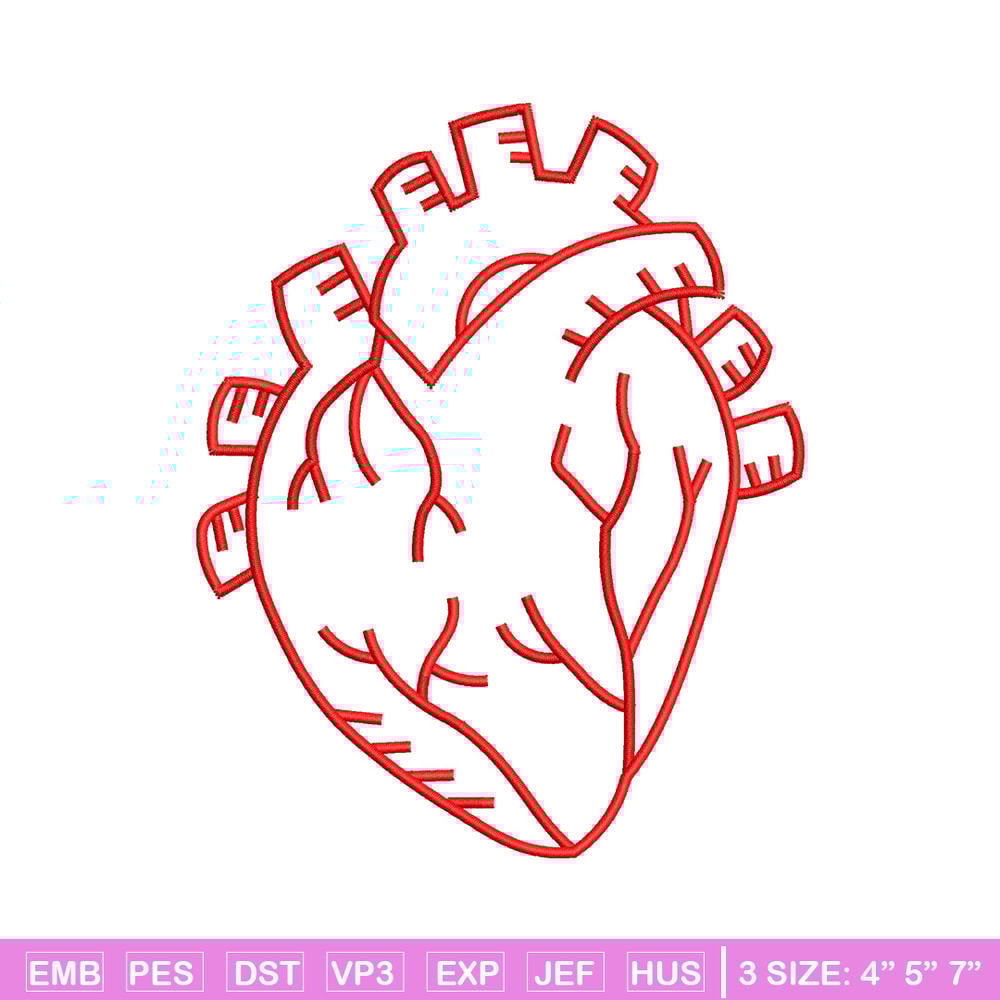 Heart real life embroidery design, Heart embroidery, Embroidery file, Embroidery shirt, Emb design, Digital download.jpg