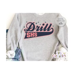 drill svg - drill team cut file - drill template 008 - svg - eps - dxf - png - silhouette - cricut - digital download