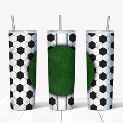 soccer ball seamless tumbler png - tumbler wrap - straight design 20oz/30oz skinny tumbler png - digital download
