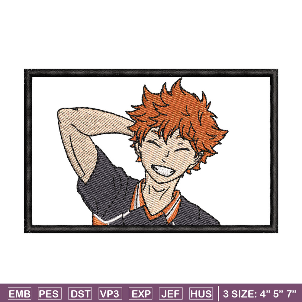 Hinata box embroidery design, Haikyuu embroidery, Embroidery shirt, Embroidery file, Anime design, Digital download.jpg